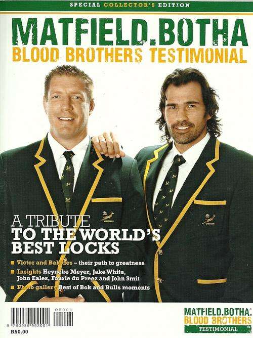 MATFIELD, BOTHA : Blood Brothers Testimonial Special Collector`s Edition