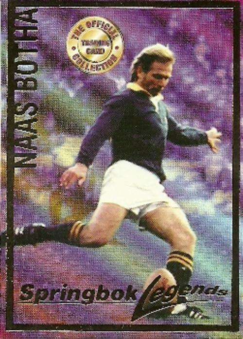 NAAS BOTHA - 1997 PANINI SPRINGBOKS LEGENDS CARD