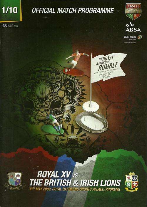 Royal XV v British Lions 2009 Tour Match Programme