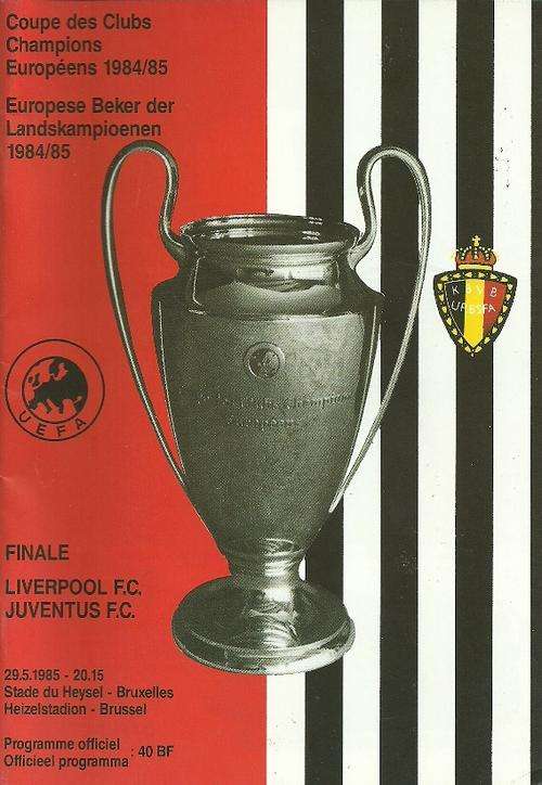 Liverpool v Juventus 1984/85 European Cup Final Programme