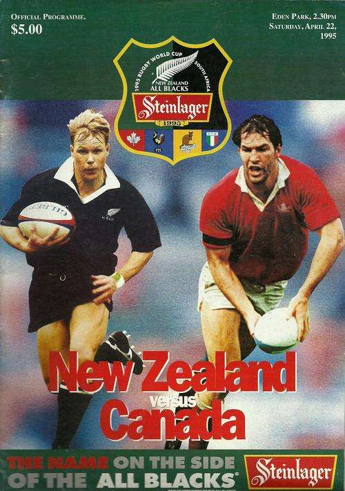 New Zealand v Canada 1995 Test Programme
