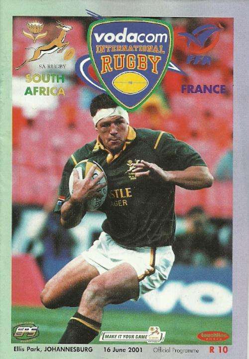 South Africa v France 2001 1st Test Match Programme