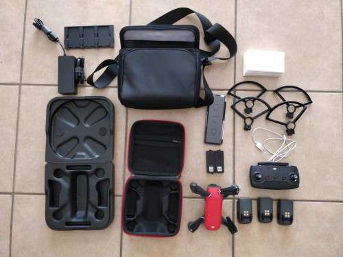 DJI Spark Fly More Combo [Lava Red] + Extras!