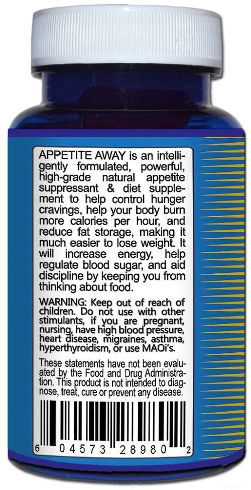 Appetite Suppressant Weight Loss Supplement (60 Capsules) APPETITE AWAY