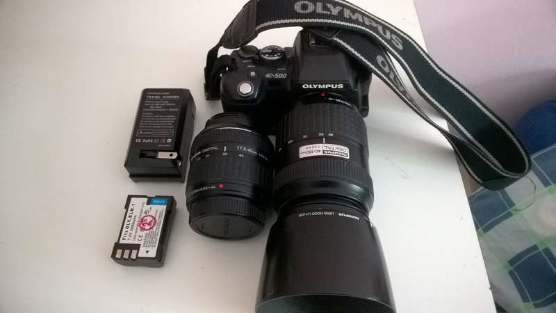 Bargain** Olympus E500 DSLR** with two Zuiko 4/3 Lenses