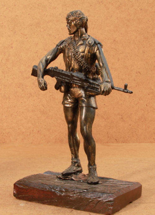 Rhodesian Fireforce Machine gunner