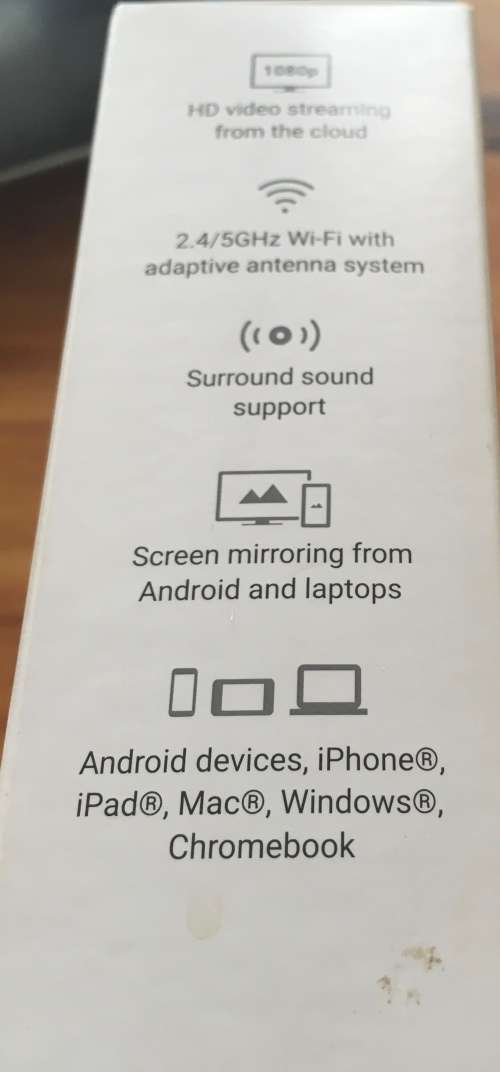 Google Chromecast 2nd Gen (Excellent Condition - Like New Hardly Used)