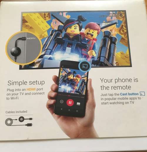 Google Chromecast 2nd Gen (Excellent Condition - Like New Hardly Used)