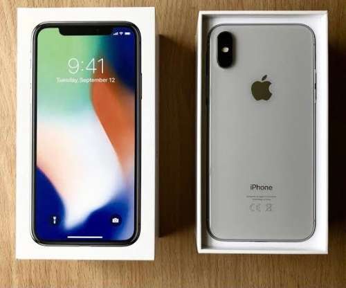 Apple iPhone X 64gb silver (Excellent condition with box and charger - no Face ID)