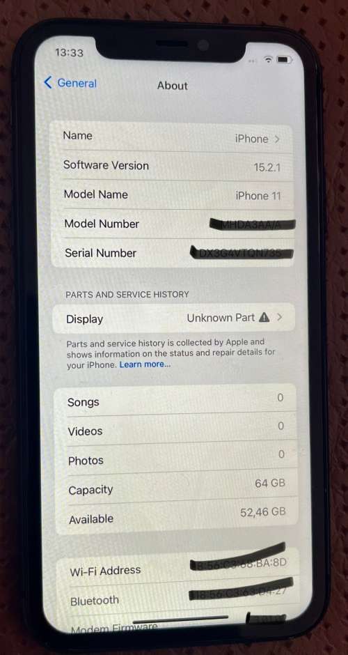 Apple iPhone 11 64GB Black 98% battery(Excellent condition with box, charger and premium cover)