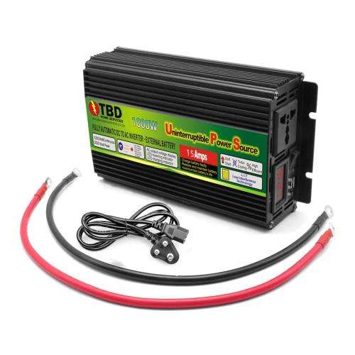 1000-Watt Inverter Charger with UPS Function Have Power 24/7 Auto-Switching 12 volt Battery input