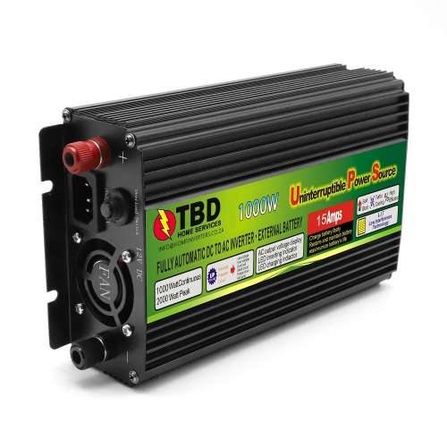 1000-Watt Inverter Charger with UPS Function Have Power 24/7 Auto-Switching 12 volt Battery input
