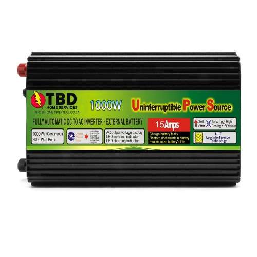 1000-Watt Inverter Charger with UPS Function Have Power 24/7 Auto-Switching 12 volt Battery input