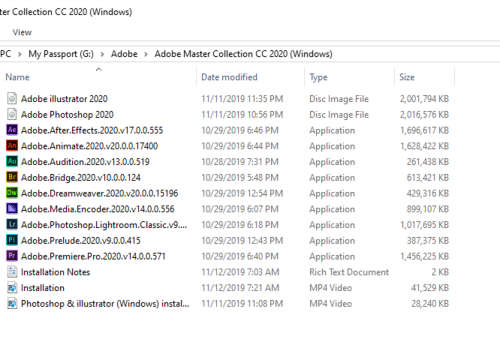 Adobe CC Master Collection 2020 + Premium Tutorials for Windows only