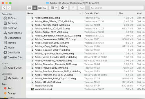 Adobe CC Master Collection 2020 + Premium Tutorials for Windows only