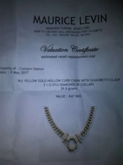 Ladies Italian(Fabio`s) gold chain 40G