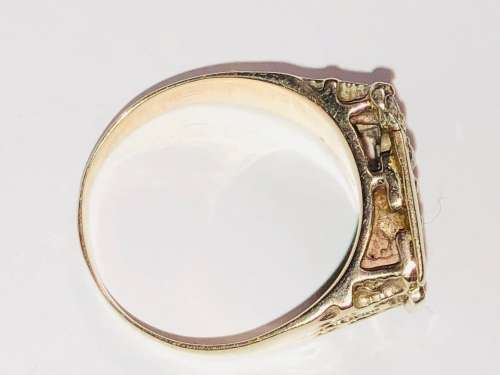 Mens Castle Ring
