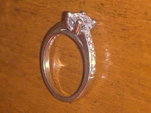 18ct WHITE GOLD PAVED DIAMOND RING