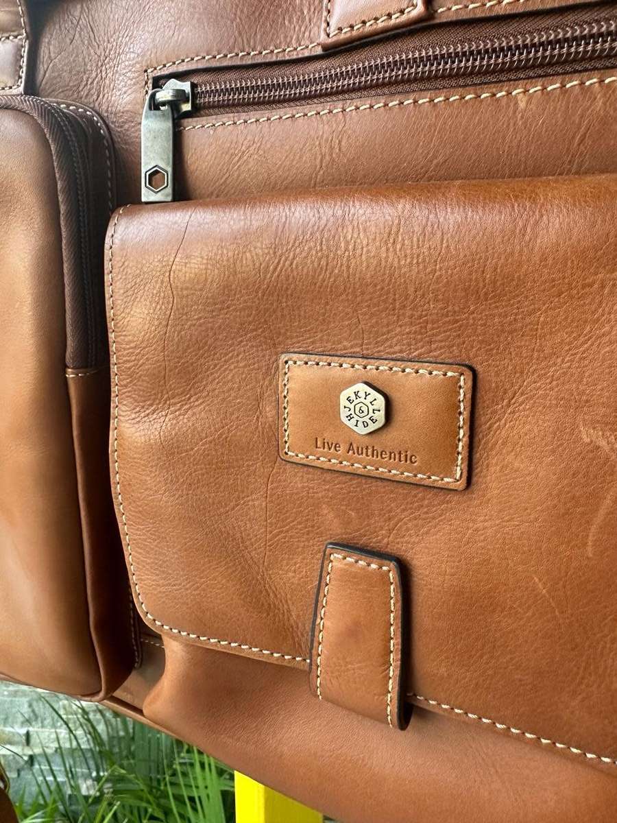 Jekyll and hide Montana Medium Leather 15" Laptop Briefcase, Colt