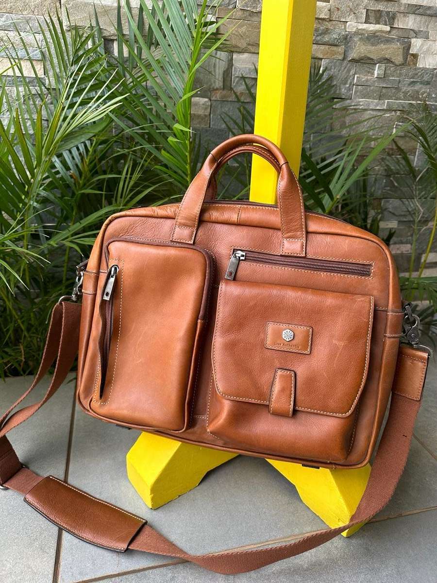 Jekyll and hide Montana Medium Leather 15" Laptop Briefcase, Colt