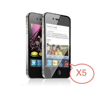 ***FIVE***  LCD Screen Protectors High Quality iPhone 4 iPhone 4S