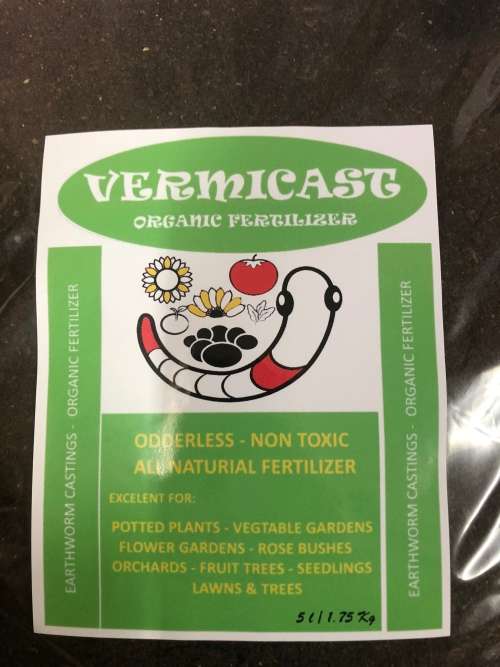 Organic Compost -Worm castings - 5 Litre