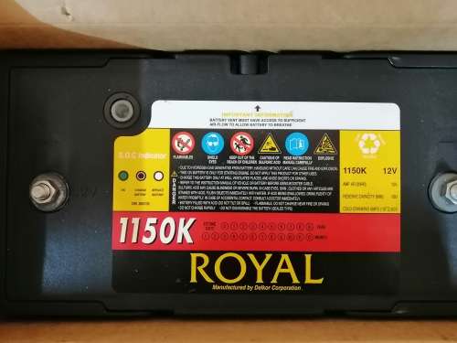 Royal 105ah battery 1150K