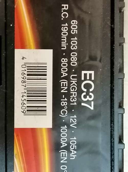 Energizer 105Ah High Cycle Battery 674 Stud (Ec37)