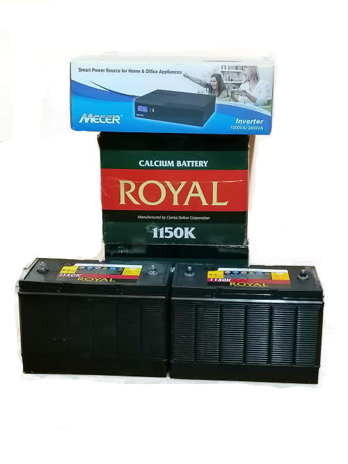 Mecer 2400VA (1440W) Inverter with 2 x deep cycle battery and free shipping