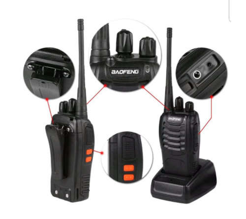 Pair of Professional Two Way Radio Walkie Talkie (2 Walkie Talkies)