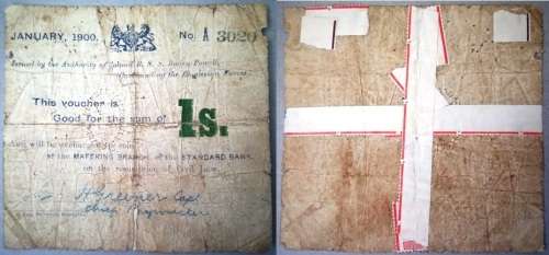 1900 SIEGE of MAFEKING 1 SHILLING NOTE