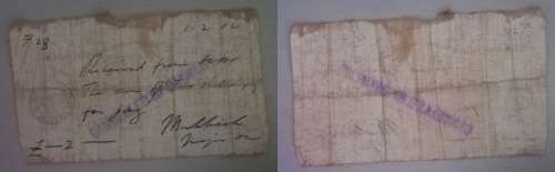 EXTREMELY RARE - 1902 UPINGTON CLOTH NOTE - NEARLY NONE IN MARKET