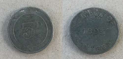 BRIT POLICE TOKENS - 3d AND 6d