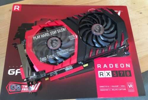 MSI Gaming X RX 570 4gb Graphics Card with RGB Lighting