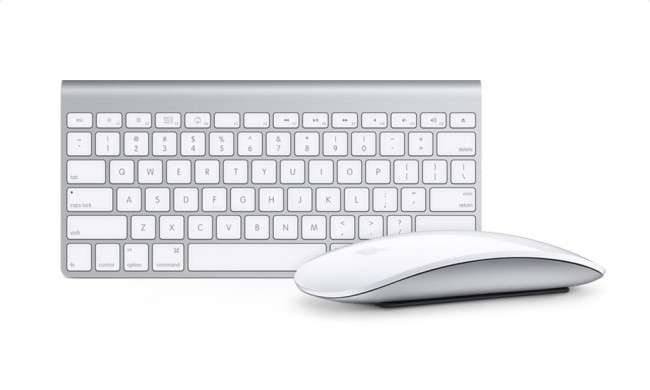 AIR KEYBOARD AND MOUSE SET - WIRELESS - LASER - ULTRA THIN - PC - MAC - WHITE - SILVER - STYLISH