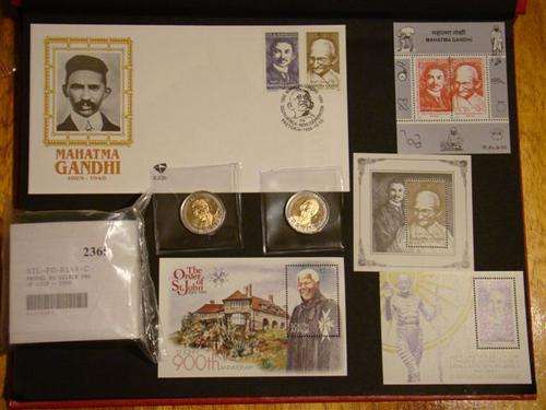 Gandhi 2008 Sealed Proof R1 + FDC & Stamp set + 2 x UNC 90th Birthday R5's