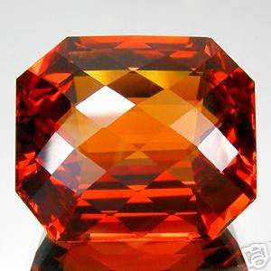 HUGE!! CERTIFIED!! 50.15ct HEXAGON CHECKERBOARD CUT MADEIRA CITRINE