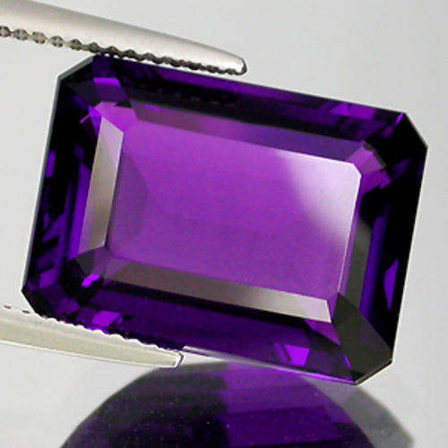 13.60ct OCTAGON CUT PURPLE AMETHYSTS