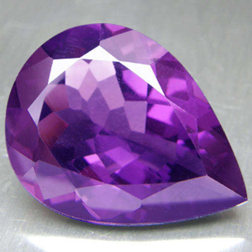 30.73ct PEAR CUT PURPLE AMETHYST
