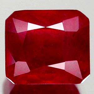 3.12ct OCTAGON CUT RED RUBY