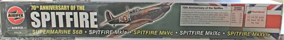 Airfix - 70th Anniversary of the Spitfire - Five Versions of the Spitfire in One Kit 1:72