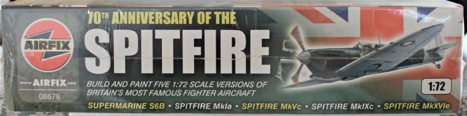 Airfix - 70th Anniversary of the Spitfire - Five Versions of the Spitfire in One Kit 1:72