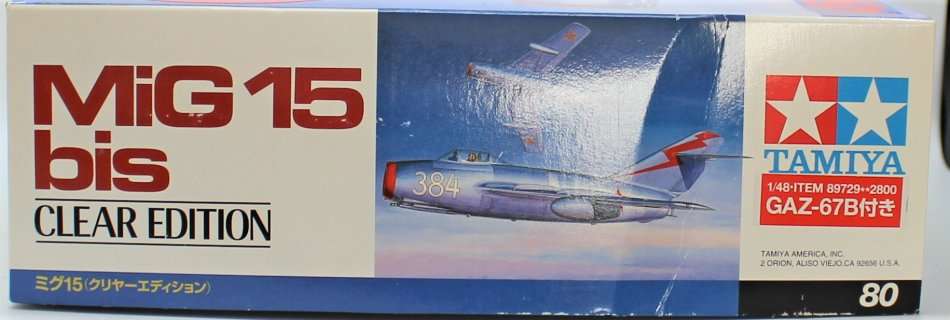 Tamiya - 1:48 MiG 15 bis - Clear Edition - NICE!