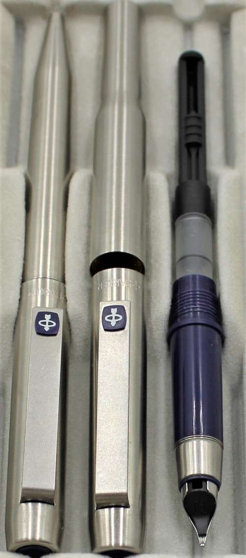 Parker - Series 25 - 2x Ball & Fountain Pen Sets - Boxed - 1975-1994