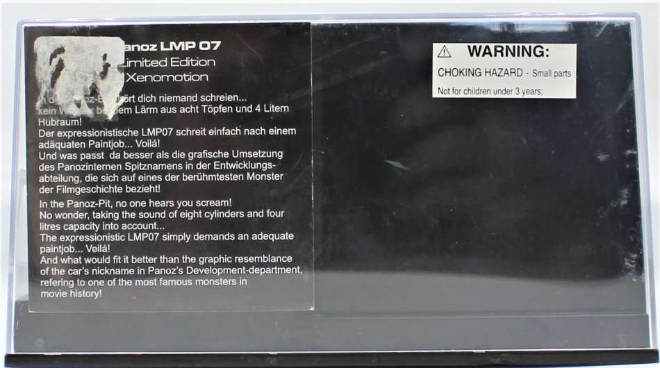 CARRERA Evolution - Limited Edition Panoz Roadster LMP07 Xenomotion Slot Car - Unused