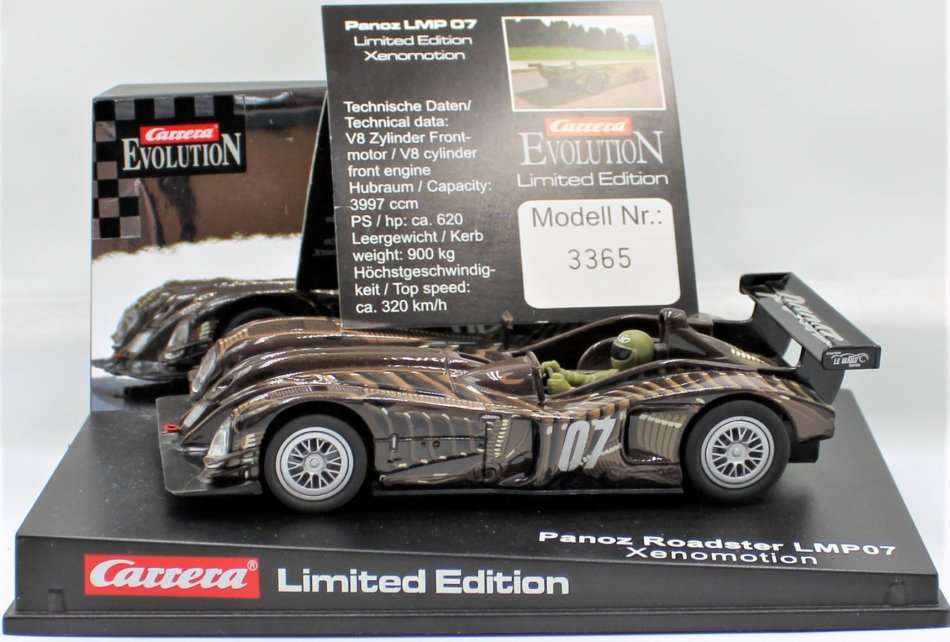 CARRERA Evolution - Limited Edition Panoz Roadster LMP07 Xenomotion Slot Car - Unused