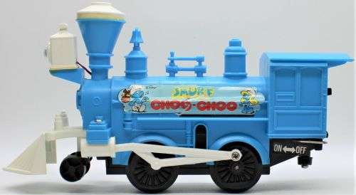 Vintage 1981 - Smurf Durham Locomotive Train Set - Battery Operated - Licensed