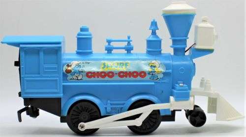 Vintage 1981 - Smurf Durham Locomotive Train Set - Battery Operated - Licensed