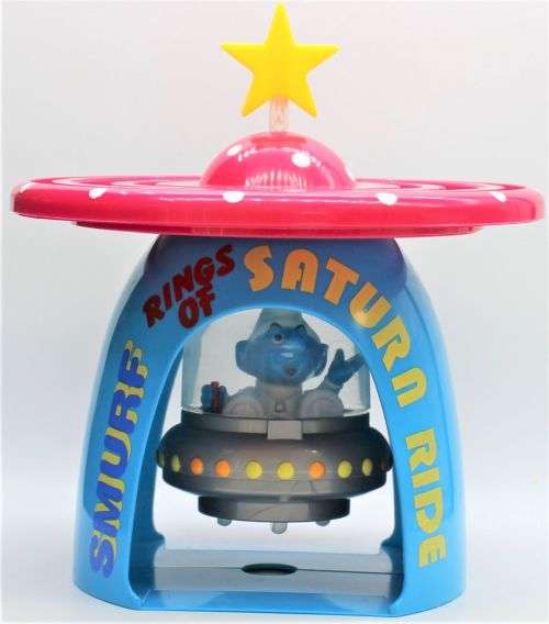 Smurf - Ideal - Rings of Saturn Smurf Toy - Licensed Peyo Product 1996