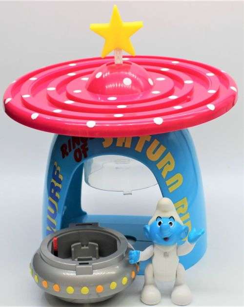 Smurf - Ideal - Rings of Saturn Smurf Toy - Licensed Peyo Product 1996